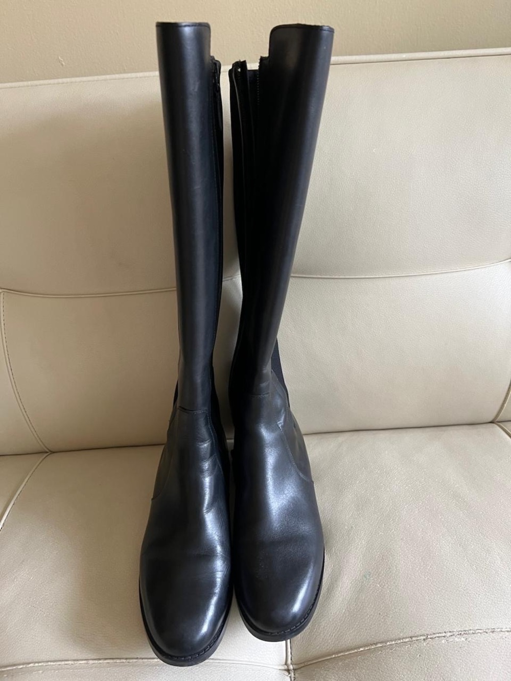 Cole Haan Black Leather Over-the-Knee Boots